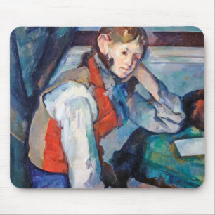 The Boy in the Red Vest, Cezanne Mouse Mat