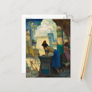 The Boy, Moses by Newell Convers Wyeth Holiday Postcard