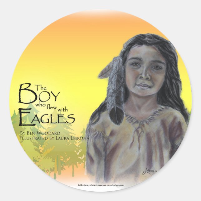 The Boy who flew with Eagles Sticker (Front)