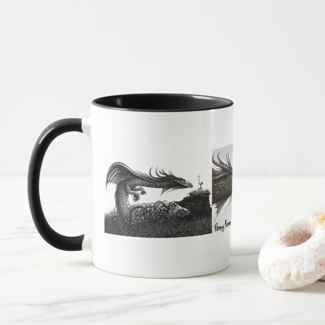 The Boy Wizard and The Dragon Mug (With Donut)