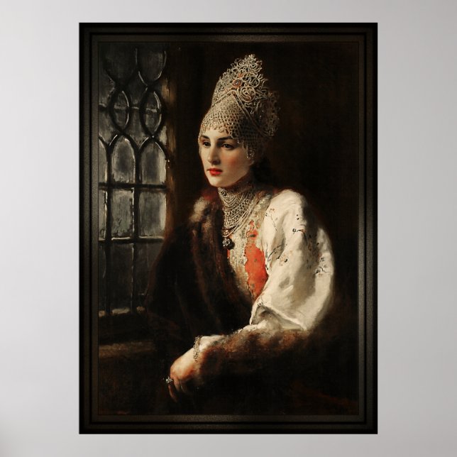 The Boyarina by Konstantin Makovsky Poster (Front)