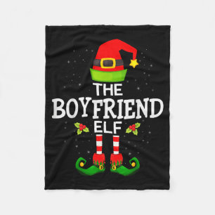 The Boyfriend Elf Christmas Family Matching Pajama Fleece Blanket