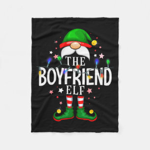 The Boyfriend Elf Christmas Family Pajama Party  Fleece Blanket