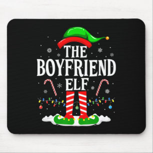 The Boyfriend Elf Funny Xmas Elf Matching Family C Mouse Mat