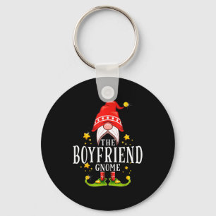 The Boyfriend Gnome Christmas Matching Key Ring