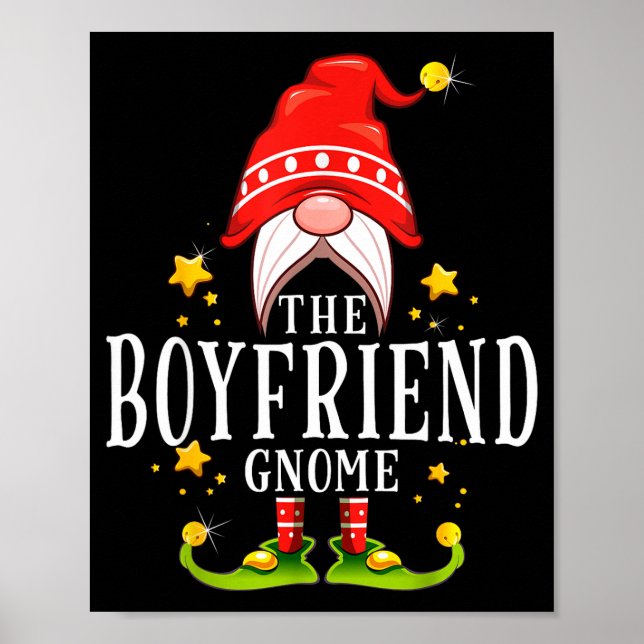 The Boyfriend Gnome Christmas Matching  Poster (Front)