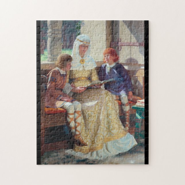 The Boyhood Of Alfred The Great, c. 1913 Jigsaw Puzzle (Vertical)