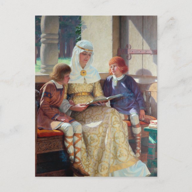 The Boyhood Of Alfred The Great, c. 1913 Postcard (Front)