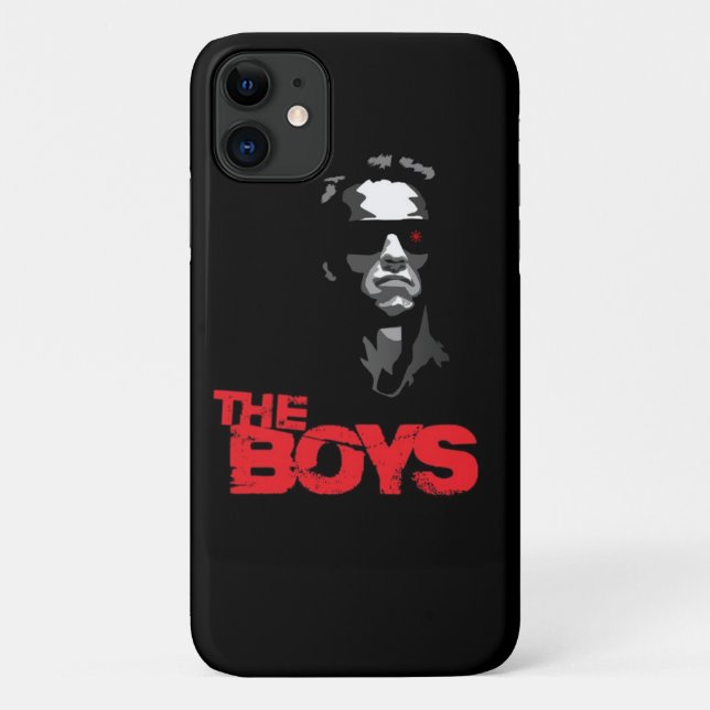 The boy's black classy look iphone case  (Back)