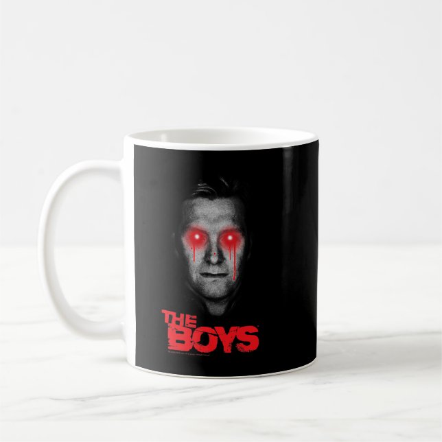 The Boys Homelander Dripping Eyes Premium  Coffee Mug (Left)