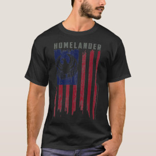 The Boys Homelander Flag Eagle Logo  T-Shirt