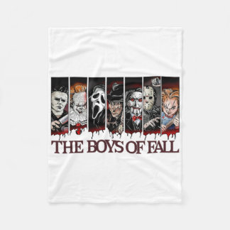 The Boys Of Fall Vintage Scary Horror Movie Hallow Fleece Blanket