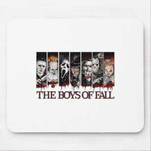 The Boys Of Fall Vintage Scary Horror Movie Hallow Mouse Mat
