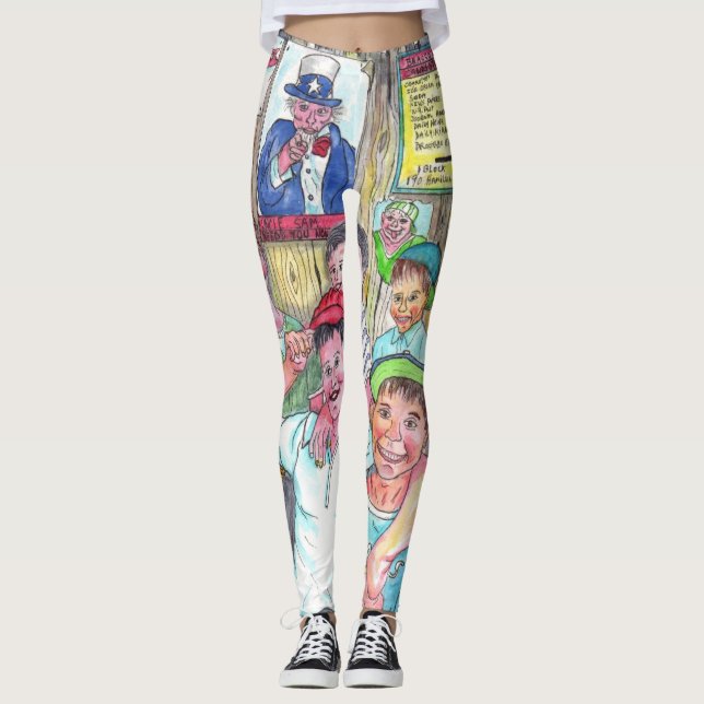 The Boys Of Spring Designer Leggings (Front)