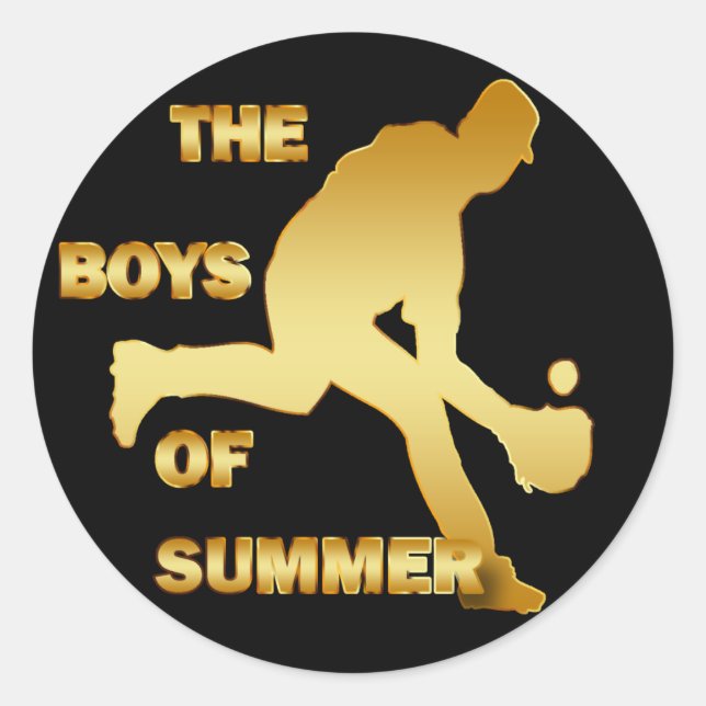 THE BOYS OF SUMMER CLASSIC ROUND STICKER (Front)