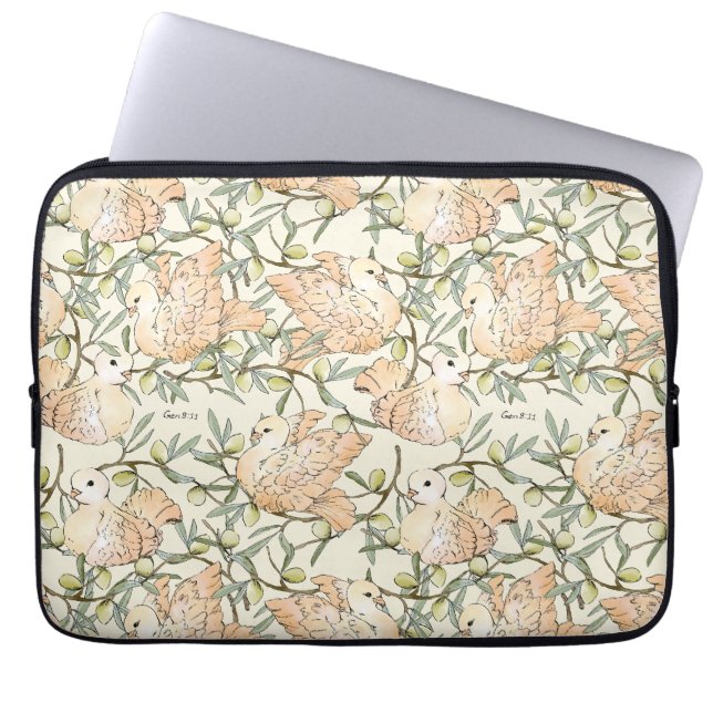 The Branch and Dove Laptop Sleeve (Front)