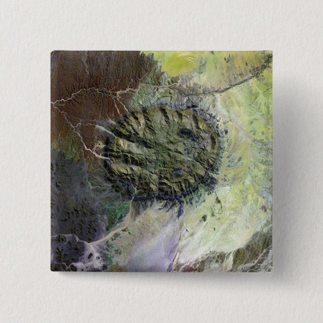 The Brandberg Massif in Northen Namibia 15 Cm Square Badge (Front)
