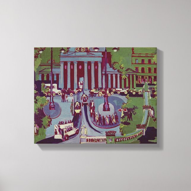 The Brandenburg Gate, Berlin, 1929 Canvas Print (Front)