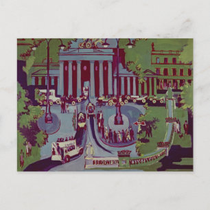 The Brandenburg Gate, Berlin, 1929 Postcard
