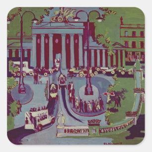 The Brandenburg Gate, Berlin, 1929 Square Sticker