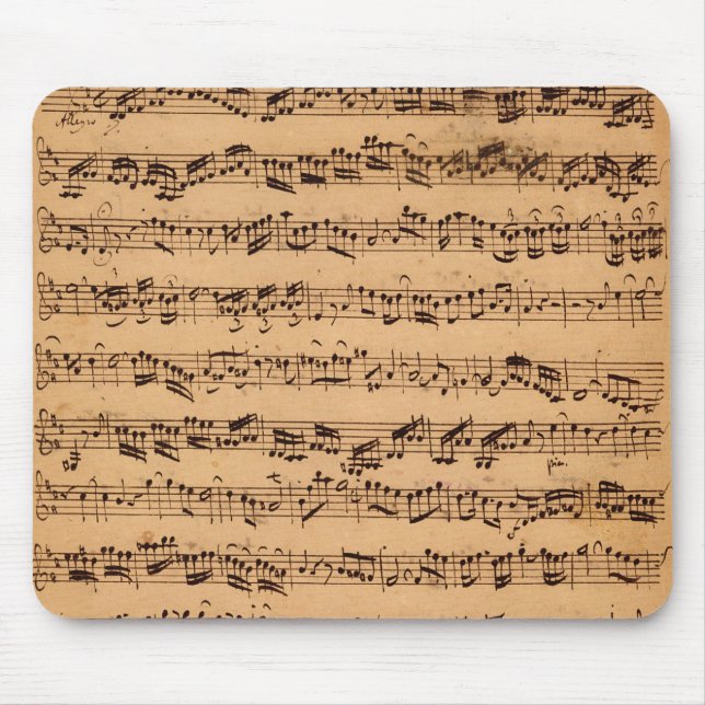 The Brandenburger Concertos, No.5 D-Dur, 1721 Mouse Mat (Front)