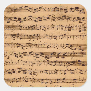 The Brandenburger Concertos, No.5 D-Dur, 1721 Square Sticker