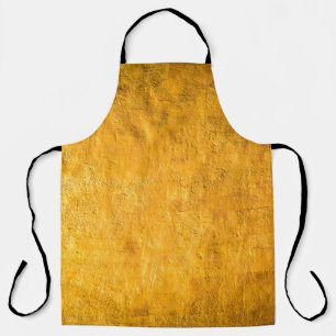 The brass concrete surface glows from the walls of apron