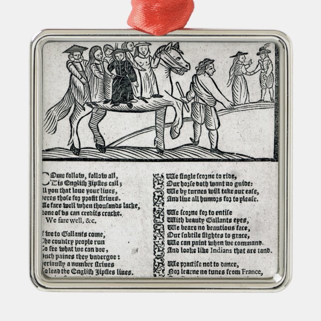 The Brave English Gypsy' Metal Tree Decoration (Front)