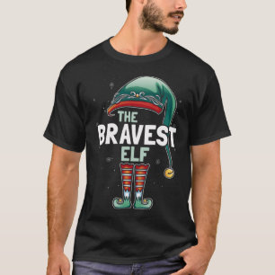 The Bravest Elf Christmas Family Matching Pajama T-Shirt