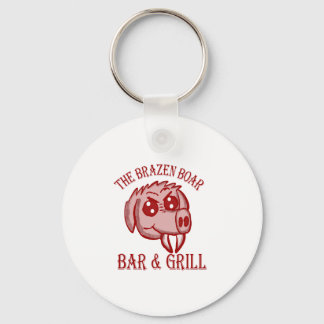 The Brazen Boar Bar and Grill Key Ring
