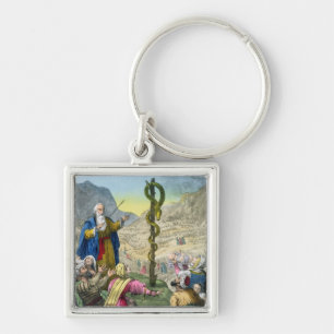 The Brazen Serpent, from a bible printed by Edward Key Ring