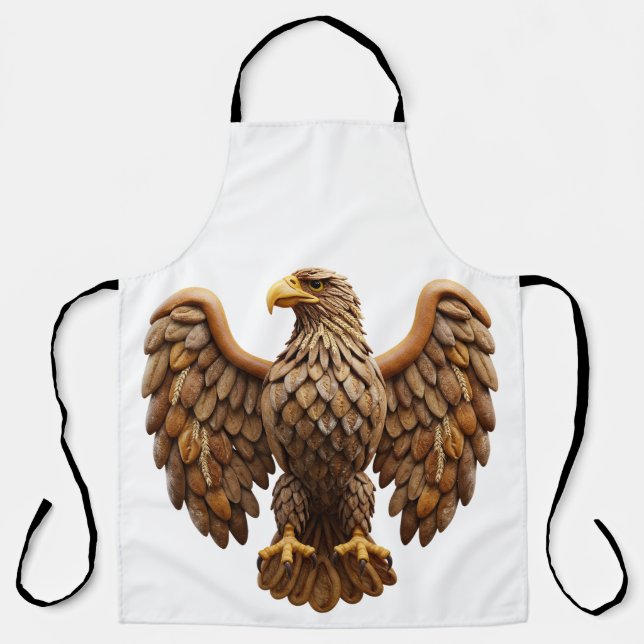 The Bread Eagle: Unique Baked Goods Heraldry Art Apron (Front)