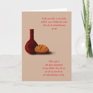 The Bread/wine Thank You Card