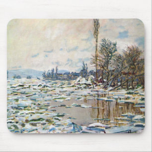 The Break Up of the Ice by Claude Monet Mouse Mat