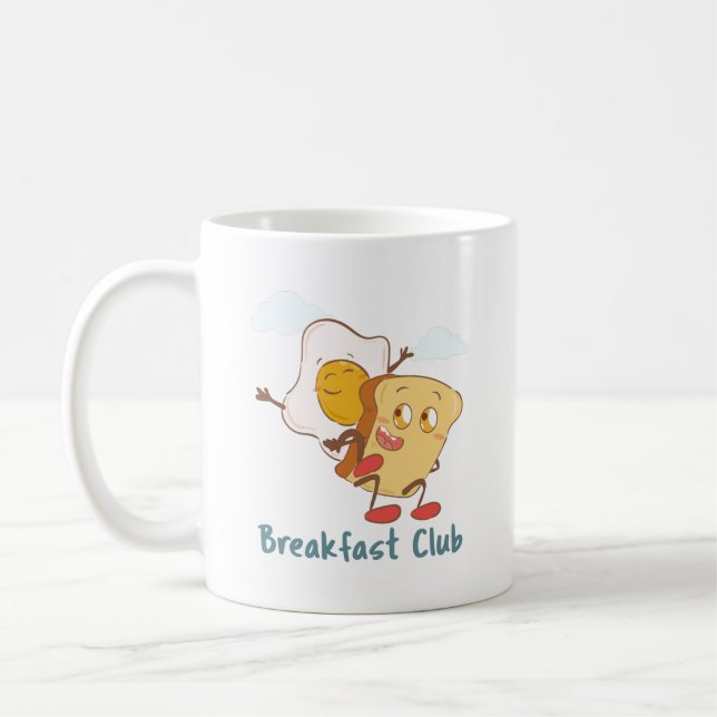 The Breakfast Club - Funny Food Coffee Mug (Left)