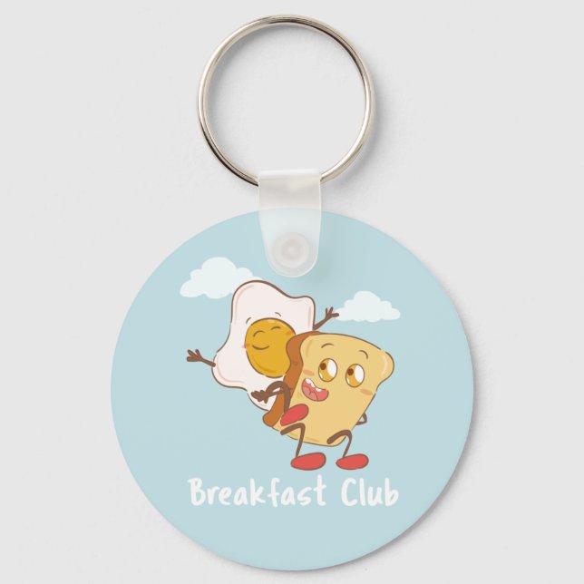 The Breakfast Club - Funny Food Key Ring (Front)