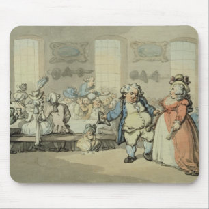 The Breakfast, from 'Scenes at Bath' (w/c & ink an Mouse Mat