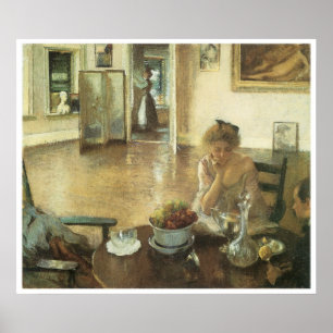 The Breakfast Room, 1903 Edmund Charles Tarbell Poster