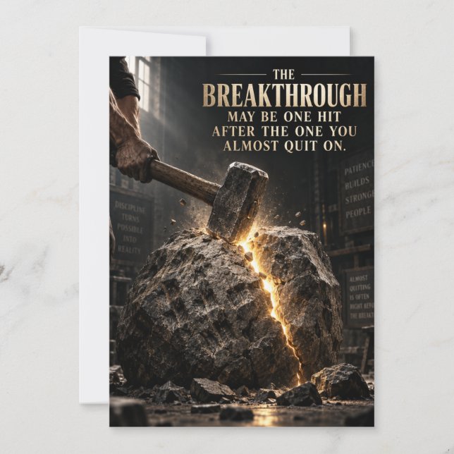 The Breakthrough Card (Front)