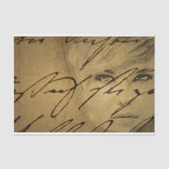 The Breakup Letter Decoupage  Tissue Paper (Front)