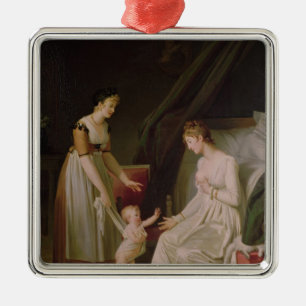 The Breastfeeding Mother Metal Tree Decoration