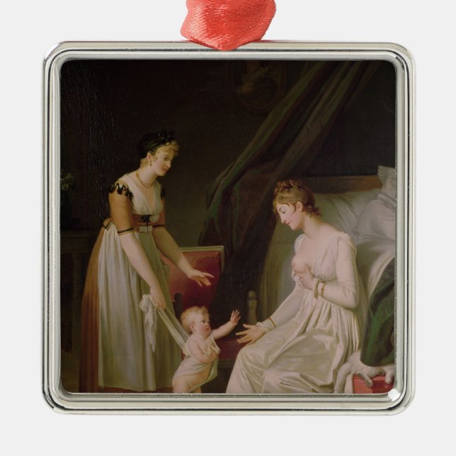 The Breastfeeding Mother Metal Tree Decoration (Front)