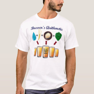The Brewer's Arithmetic T from TriBEERatops T-Shirt