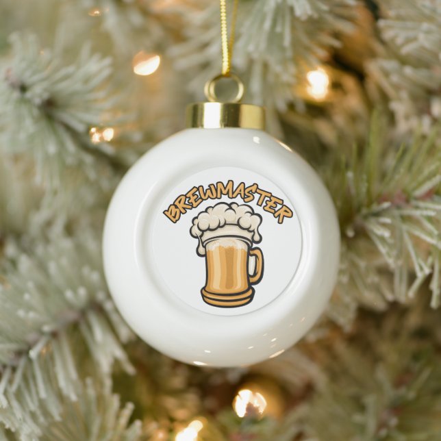 The Brewmaster Need a Beer Mug Ceramic Ball Christmas Ornament (Tree)