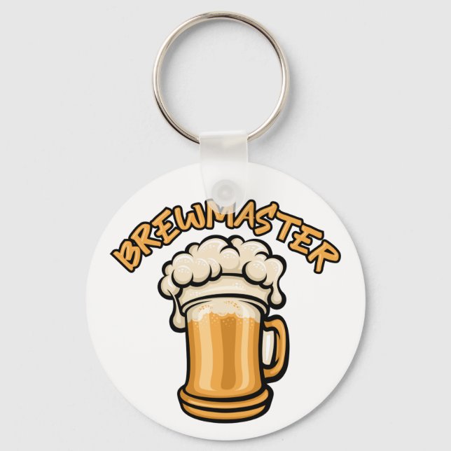 The Brewmaster Need a Beer Mug Key Ring (Front)
