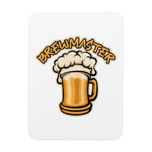 The Brewmaster Need a Beer Mug Magnet