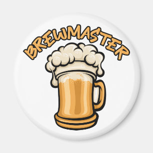 The Brewmaster Need a Beer Mug Magnet