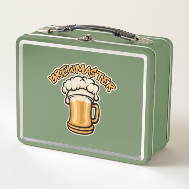 The Brewmaster Need a Beer Mug Metal Lunch Box (Front)