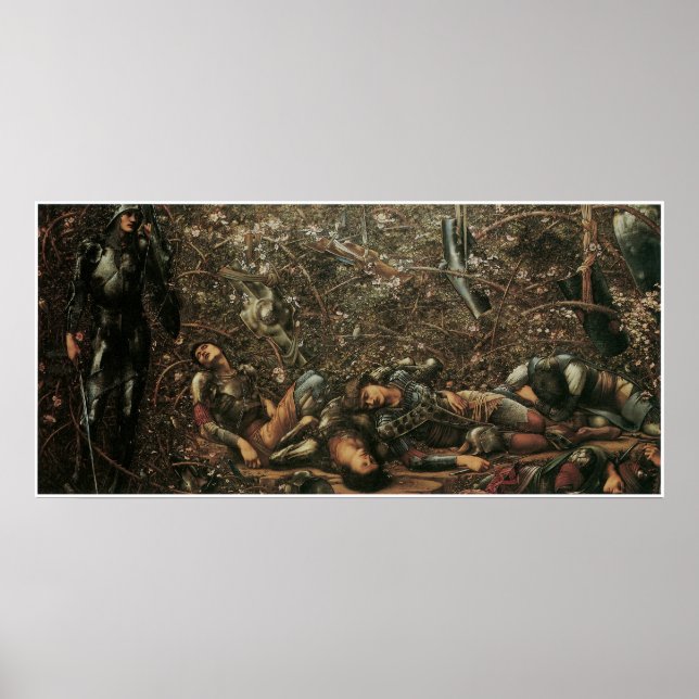 The Briar Rose - The Prince enters the Briar Wood Poster (Front)