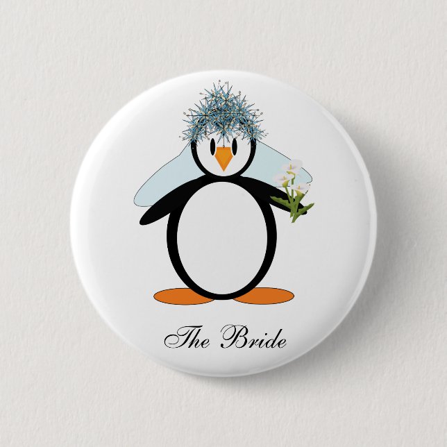 The Bride 6 Cm Round Badge (Front)